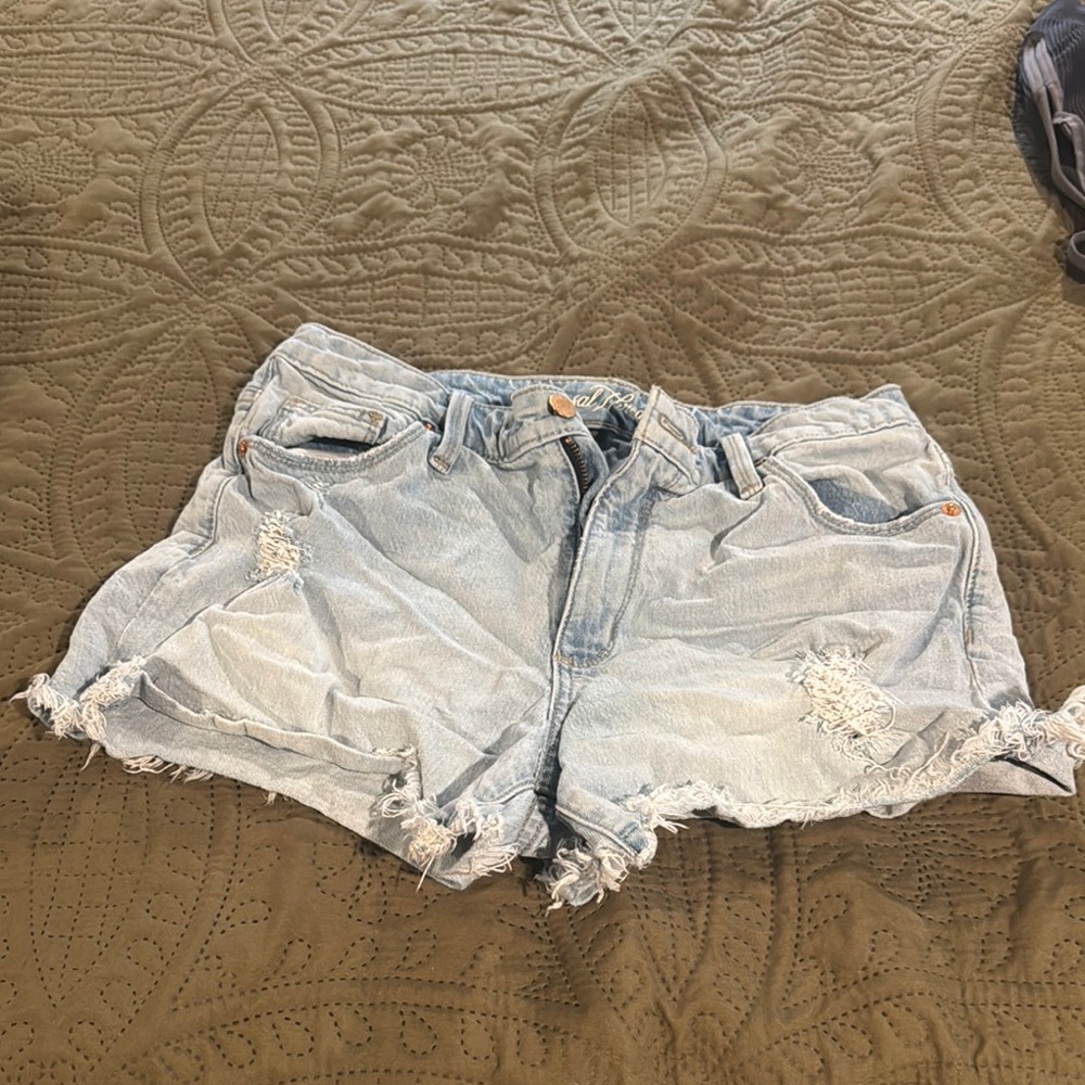 Universal Thread Blue Jean Shorts Distressed Casual